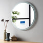 Round LED Frosted Edge Touch Screen Mirror with Integrated Bluetooth