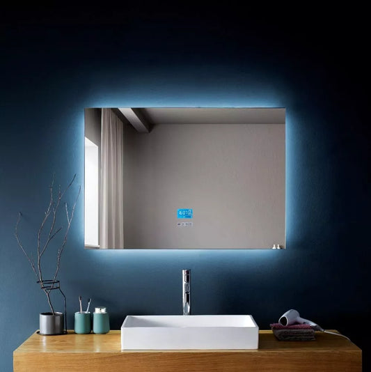 LED Touch Screen Mirror with Integrated Bluetooth